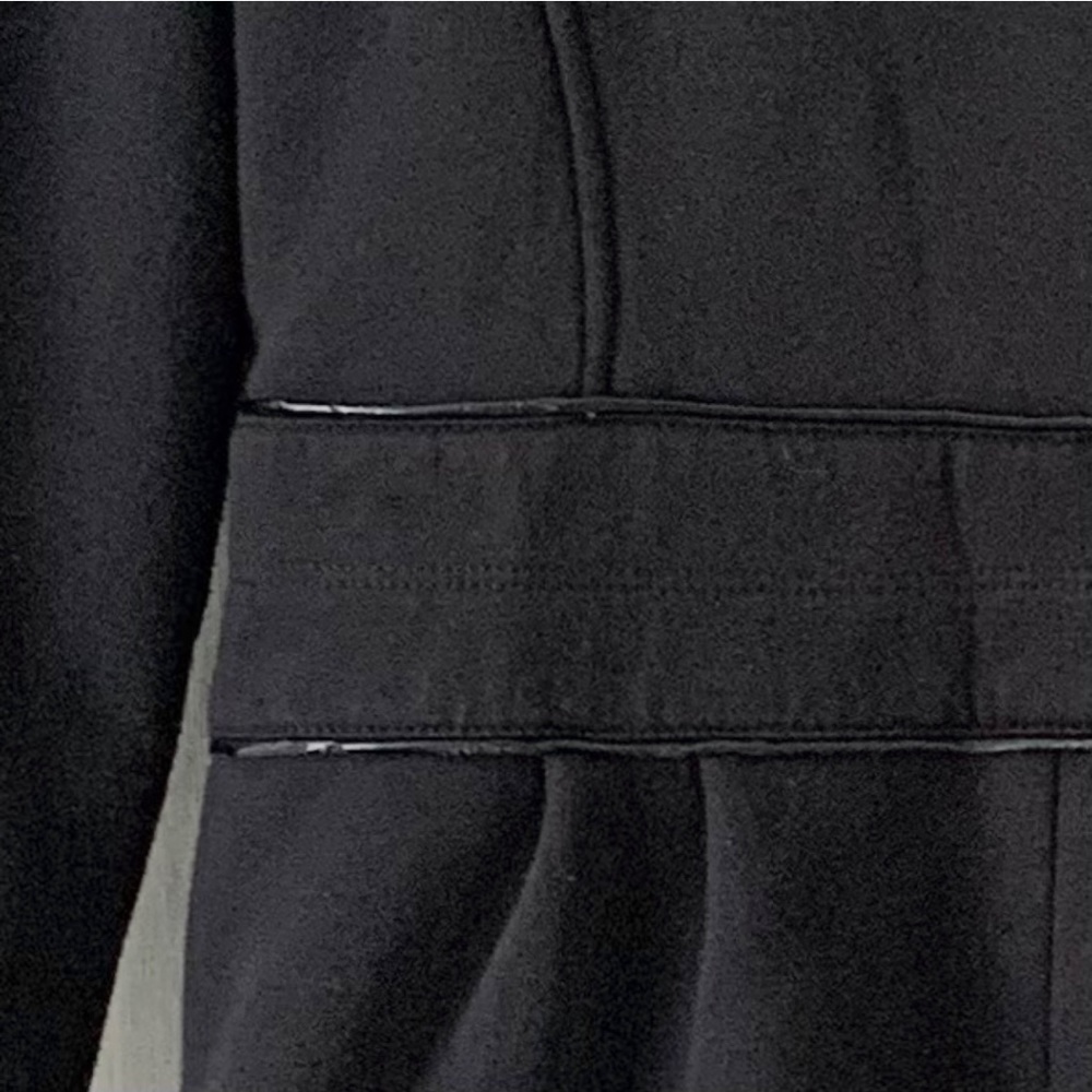 Apt. 9 Black Button Down Pea Coat Jacket Women’s … - image 7